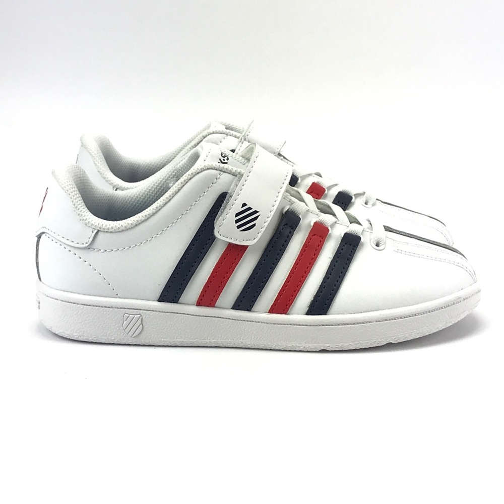 K Swiss Youth Varsity Classic Red White Blue Shoes - Picture 3 of 8